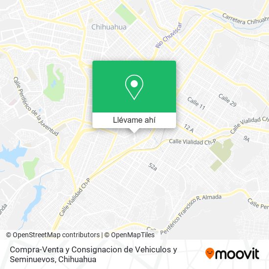 Mapa de Compra-Venta y Consignacion de Vehiculos y Seminuevos