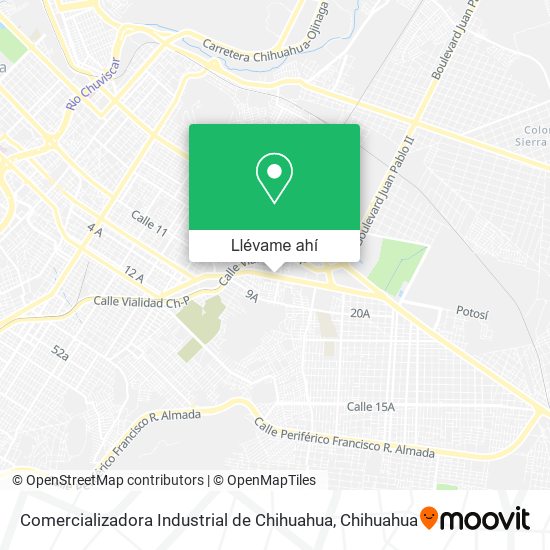 Mapa de Comercializadora Industrial de Chihuahua