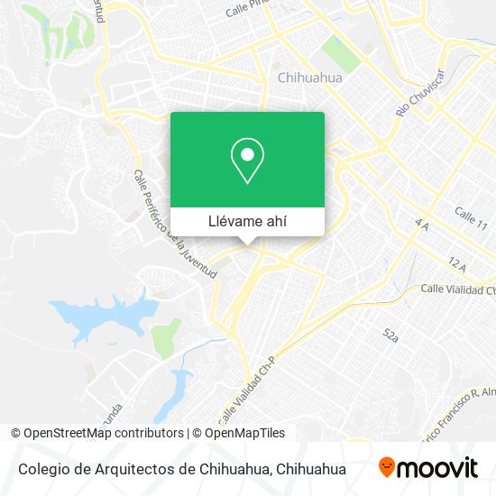 Mapa de Colegio de Arquitectos de Chihuahua