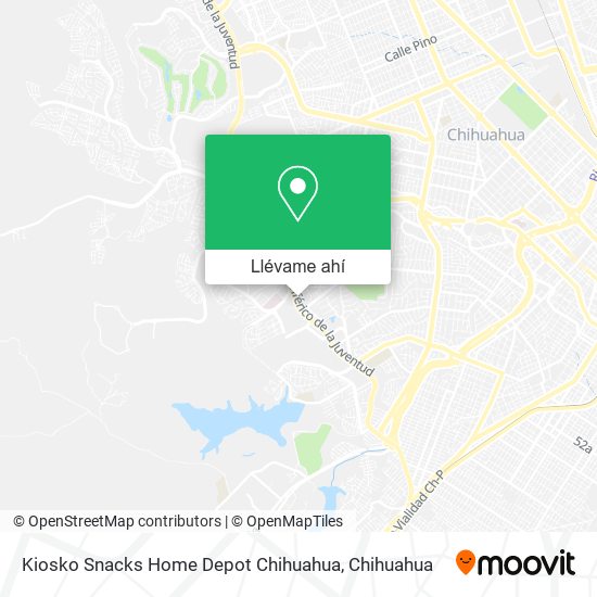 Mapa de Kiosko Snacks Home Depot Chihuahua