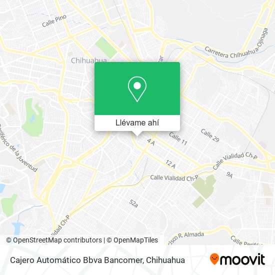 Mapa de Cajero Automático Bbva Bancomer