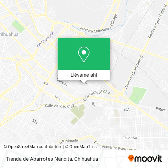 Mapa de Tienda de Abarrotes Nancita