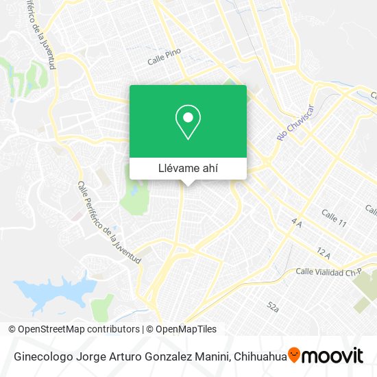Mapa de Ginecologo Jorge Arturo Gonzalez Manini