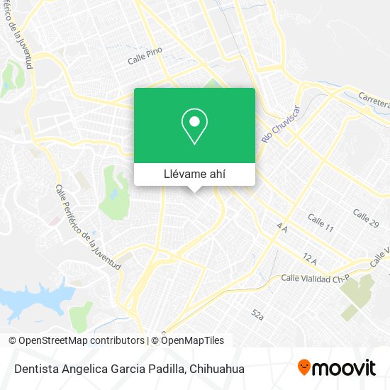 Mapa de Dentista Angelica Garcia Padilla
