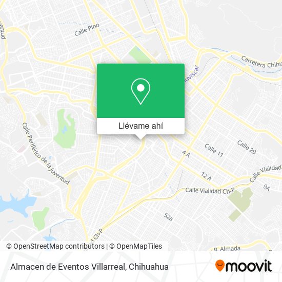 Mapa de Almacen de Eventos Villarreal
