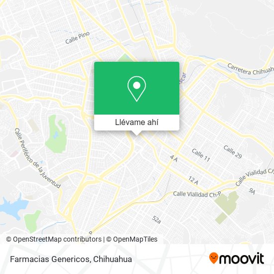 Mapa de Farmacias Genericos