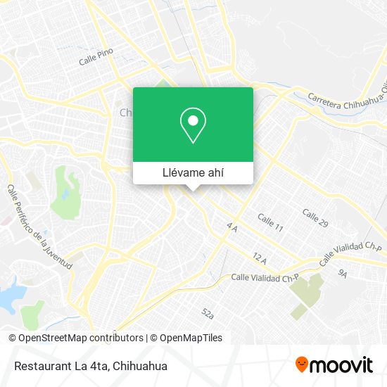 Mapa de Restaurant La 4ta