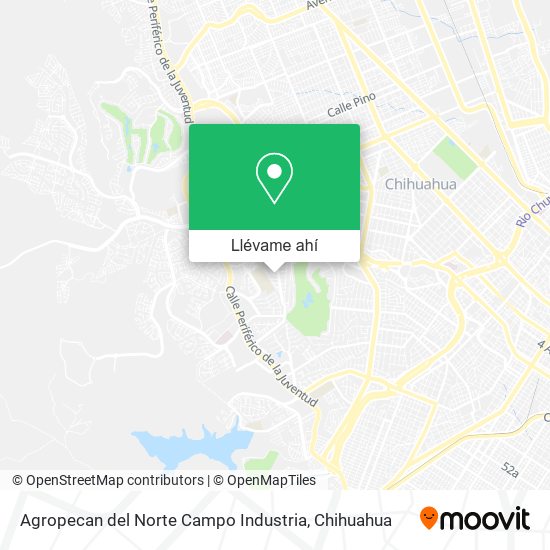 Mapa de Agropecan del Norte Campo Industria