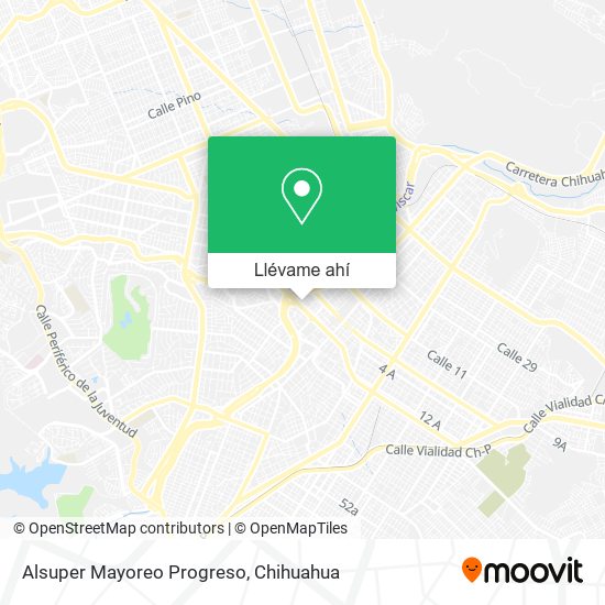 Mapa de Alsuper Mayoreo Progreso