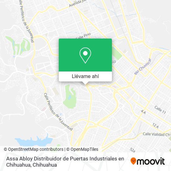 Mapa de Assa Abloy Distribuidor de Puertas Industriales en Chihuahua