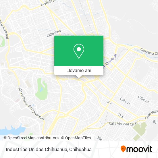 Mapa de Industrias Unidas Chihuahua