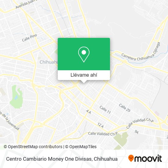 Mapa de Centro Cambiario Money One Divisas