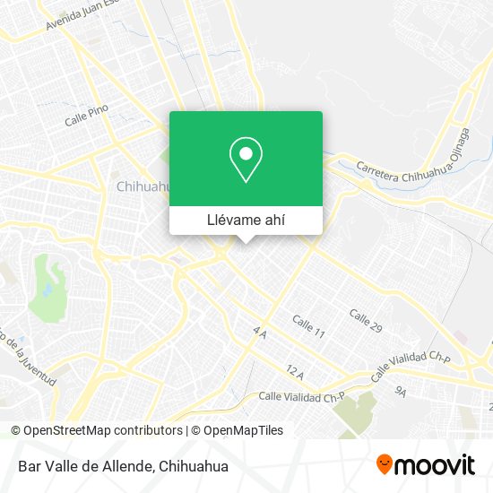 Mapa de Bar Valle de Allende