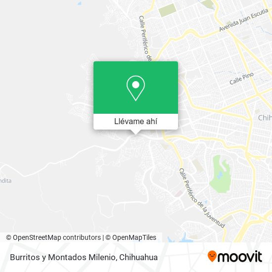 Mapa de Burritos y Montados Milenio