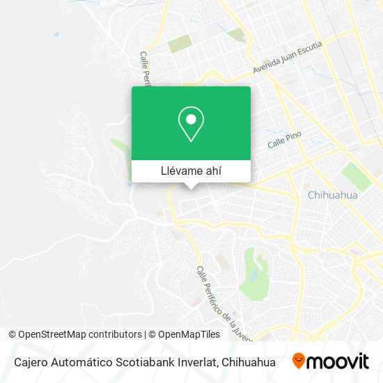 Mapa de Cajero Automático Scotiabank Inverlat