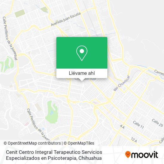 Mapa de Cenit Centro Integral Terapeutico Servicios Especializados en Psicoterapia