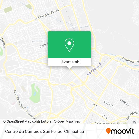 Mapa de Centro de Cambios San Felipe