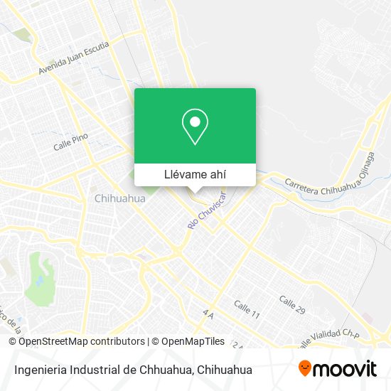 Mapa de Ingenieria Industrial de Chhuahua