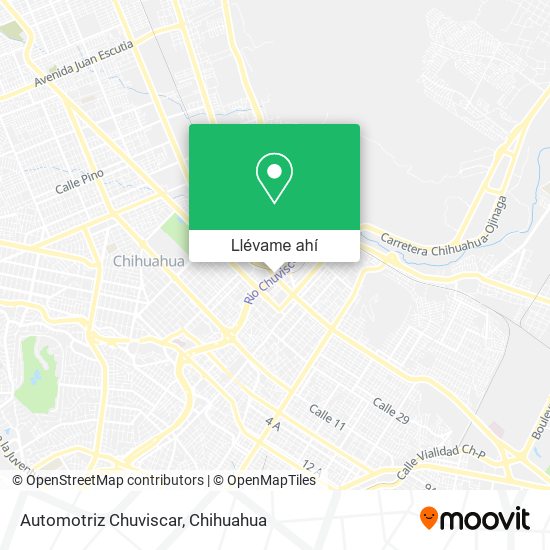 Mapa de Automotriz Chuviscar