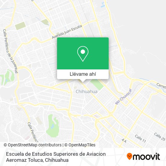 Mapa de Escuela de Estudios Superiores de Aviacion Aeromaz Toluca