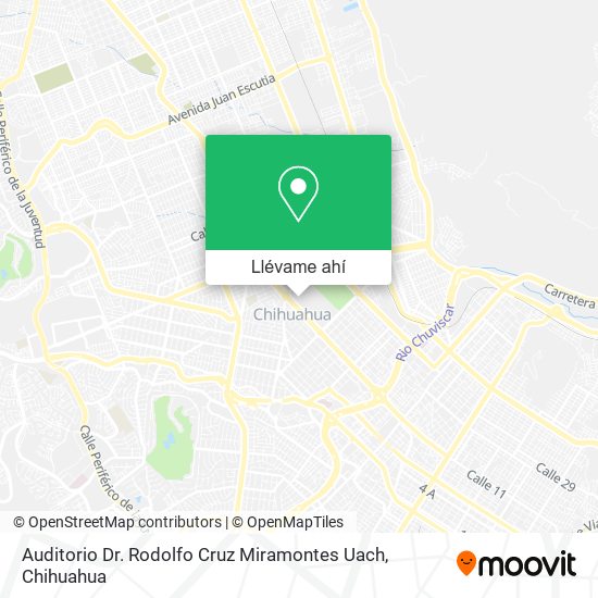 Mapa de Auditorio Dr. Rodolfo Cruz Miramontes Uach