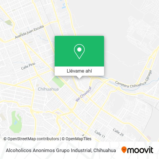 Mapa de Alcoholicos Anonimos Grupo Industrial