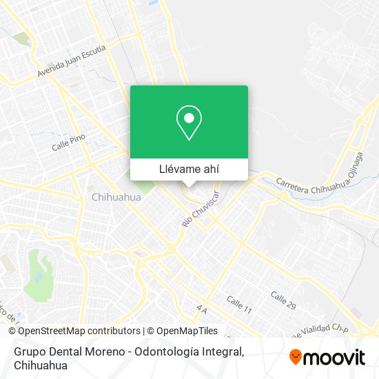 Mapa de Grupo Dental Moreno - Odontología Integral
