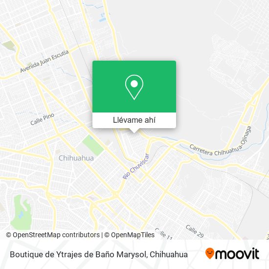Mapa de Boutique de Ytrajes de Baño Marysol