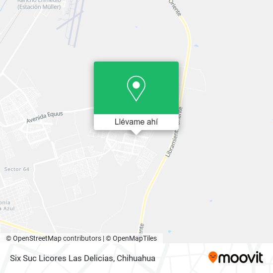 Mapa de Six Suc Licores Las Delicias