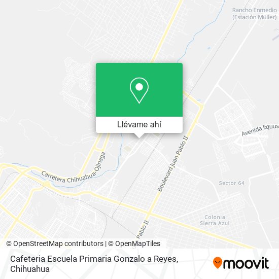 Mapa de Cafeteria Escuela Primaria Gonzalo a Reyes