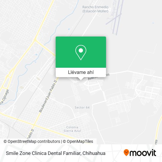 Mapa de Smile Zone Clinica Dental Familiar