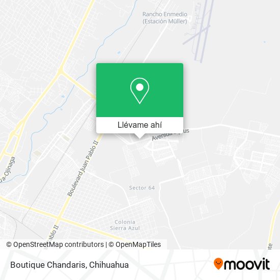 Mapa de Boutique Chandaris