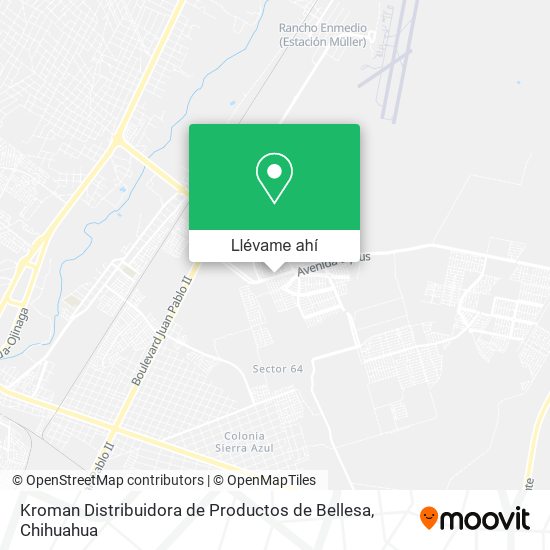 Mapa de Kroman Distribuidora de Productos de Bellesa