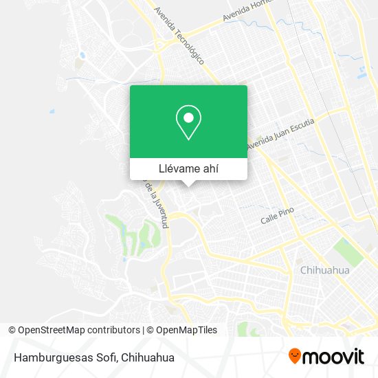Mapa de Hamburguesas Sofi