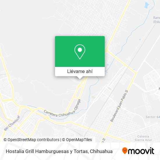 Mapa de Hostalia Grill Hamburguesas y Tortas