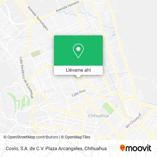 Mapa de Coslo, S.A. de C.V. Plaza Arcangeles
