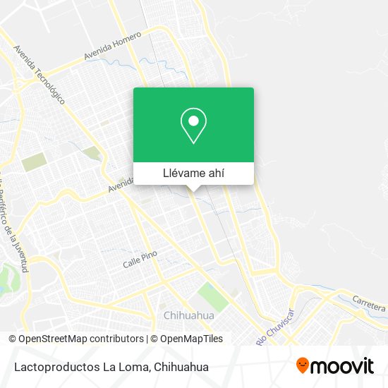 Mapa de Lactoproductos La Loma