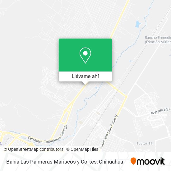 Mapa de Bahia Las Palmeras Mariscos y Cortes