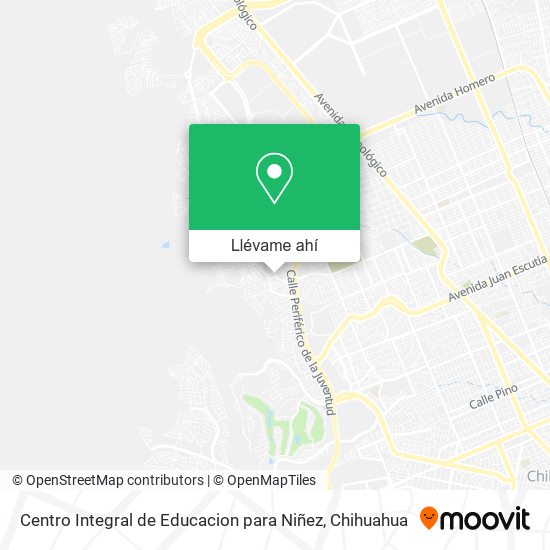 Mapa de Centro Integral de Educacion para Niñez
