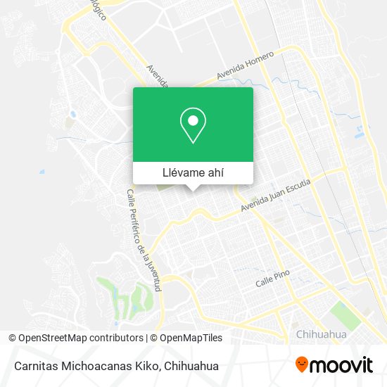 Mapa de Carnitas Michoacanas Kiko