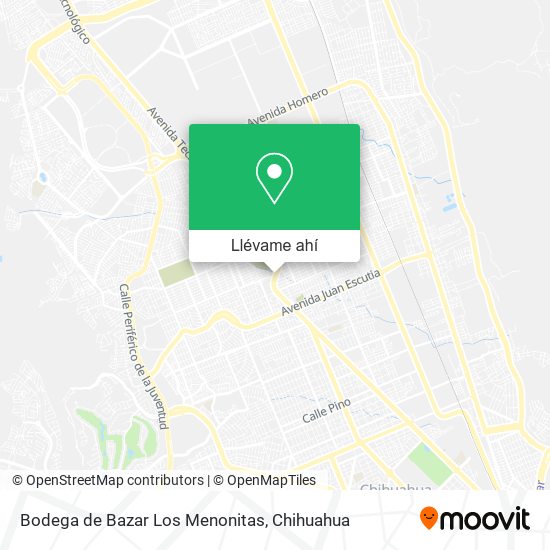 Mapa de Bodega de Bazar Los Menonitas