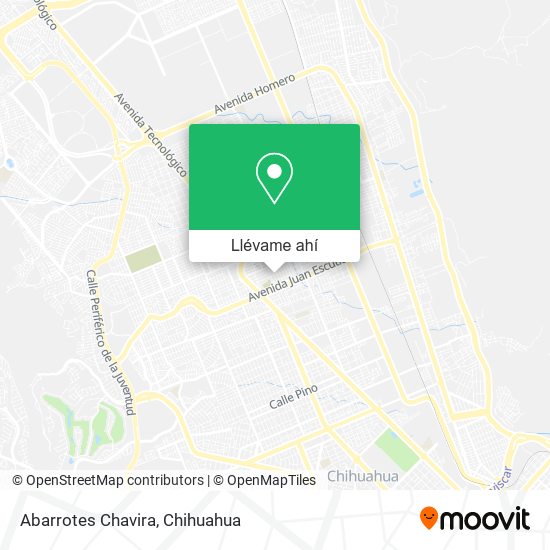 Mapa de Abarrotes Chavira