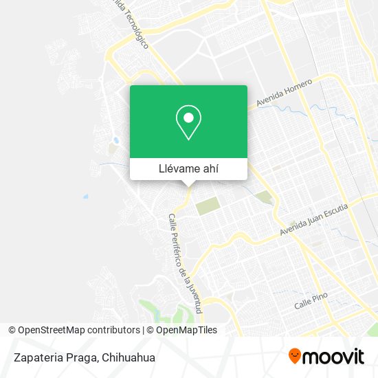 Mapa de Zapateria Praga