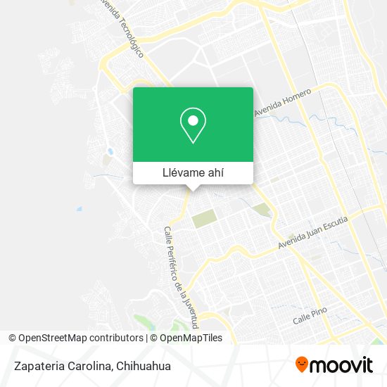 Mapa de Zapateria Carolina