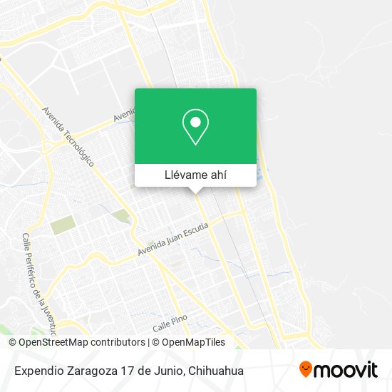 Mapa de Expendio Zaragoza 17 de Junio