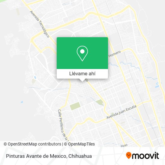 Mapa de Pinturas Avante de Mexico