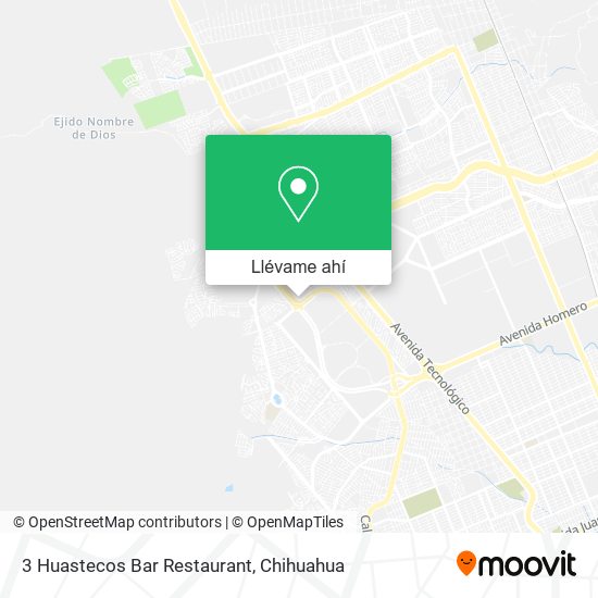 Mapa de 3 Huastecos Bar Restaurant