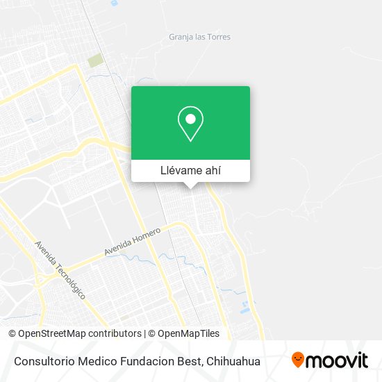 Mapa de Consultorio Medico Fundacion Best