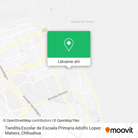 Mapa de Tiendita Escolar de Escuela Primaria Adolfo Lopez Mateos