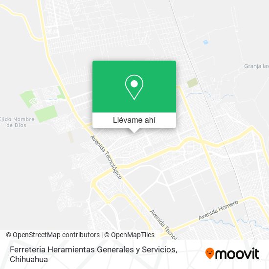 Mapa de Ferreteria Heramientas Generales y Servicios